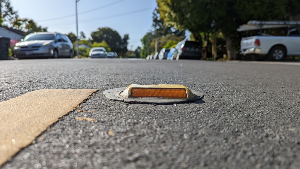 a skateboard on the street