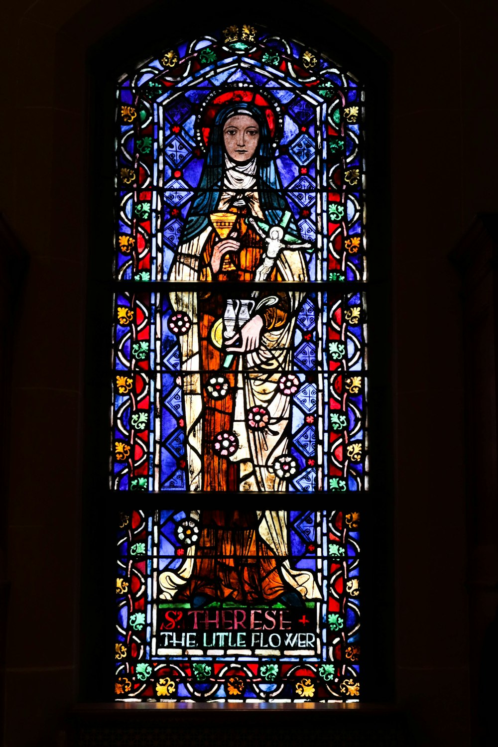 a stained glass window