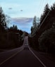 a car driving down a road