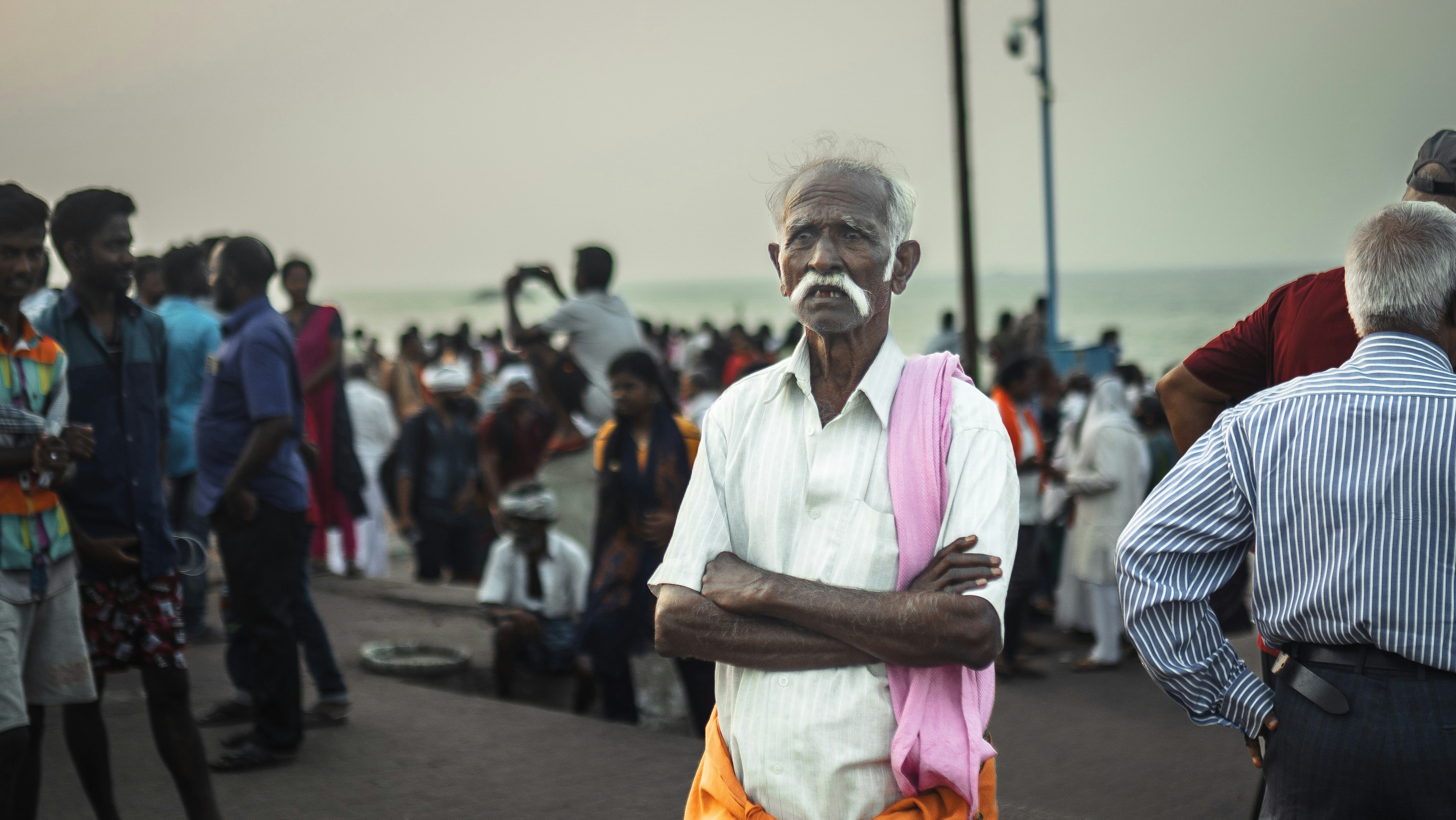 a person with a mustache