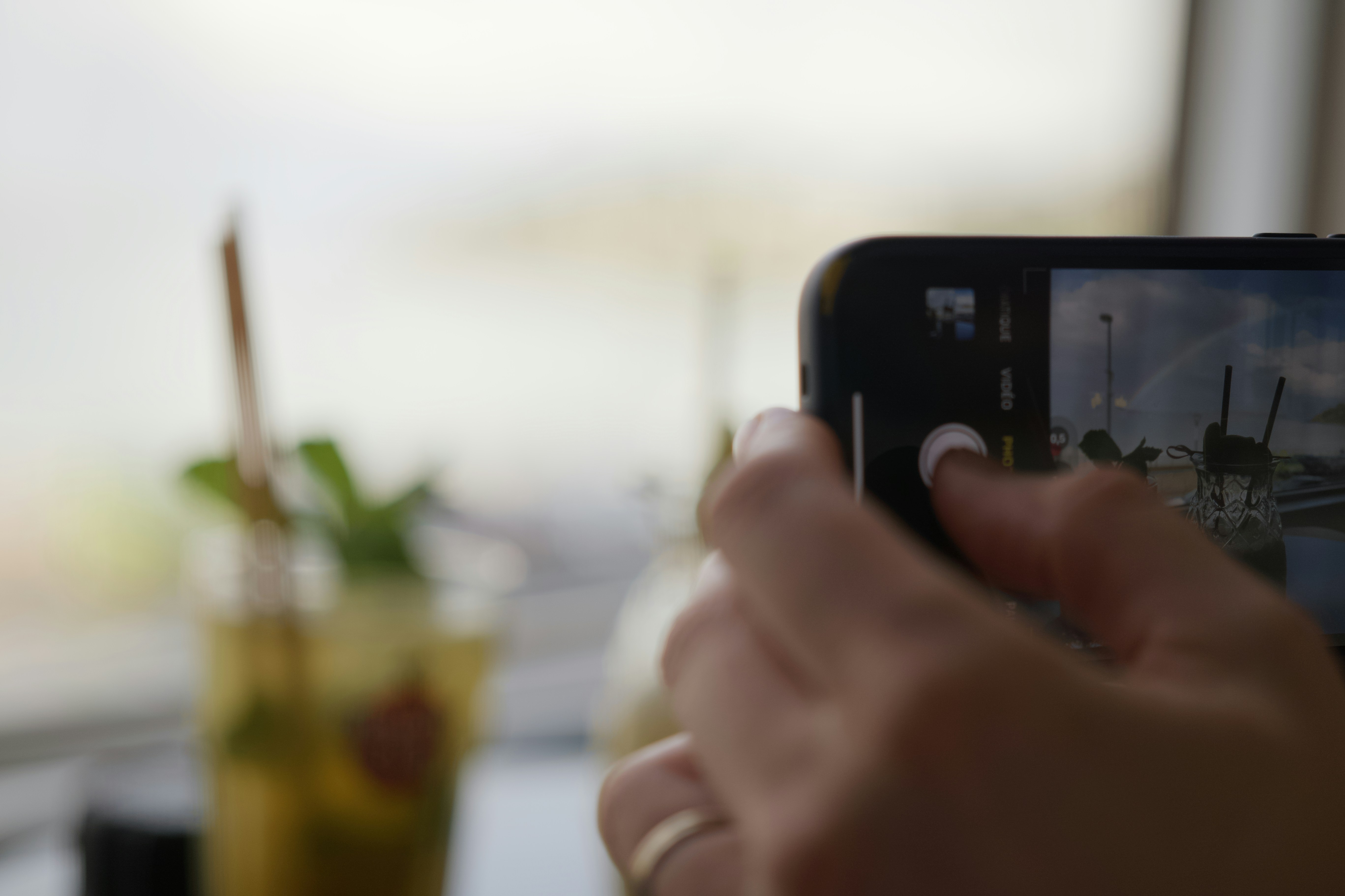 a person holding a phone