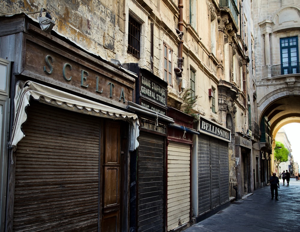 a street with buildings on both sides