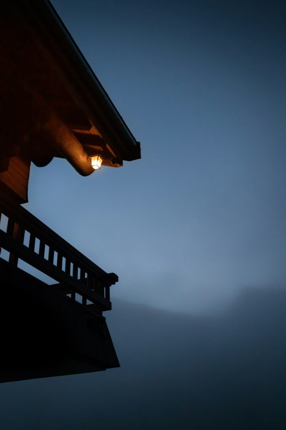 a building with a light on top