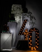 a group of lights