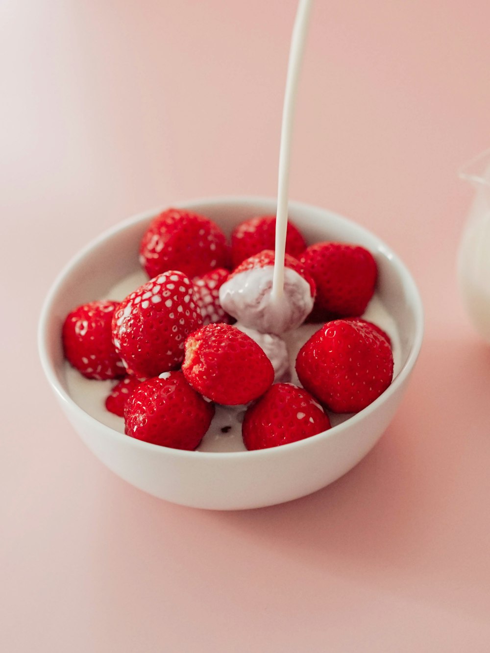 a bowl of strawberries