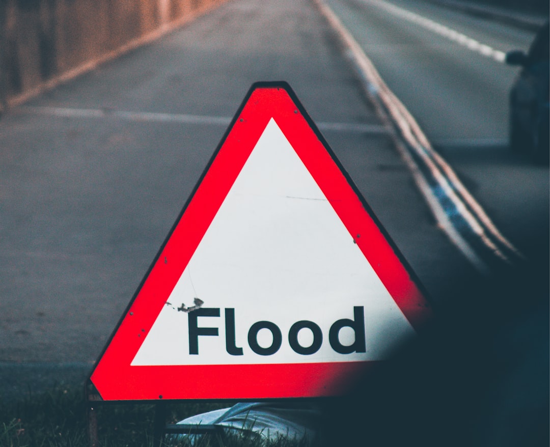 a road sign on the road,