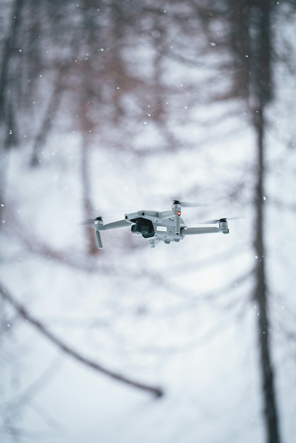 a drone flying through the air