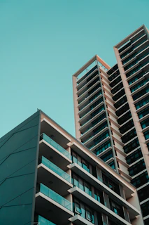 a low angle view of a building