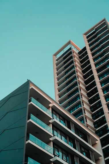 a low angle view of a building