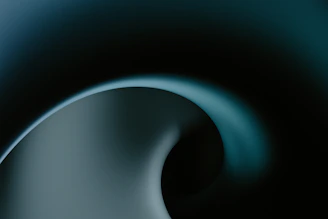 dark teal spiral abstract form