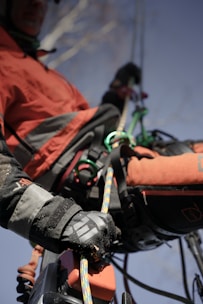 a firefighter putting out a fire