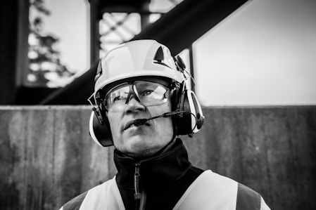 a man wearing a helmet and goggles