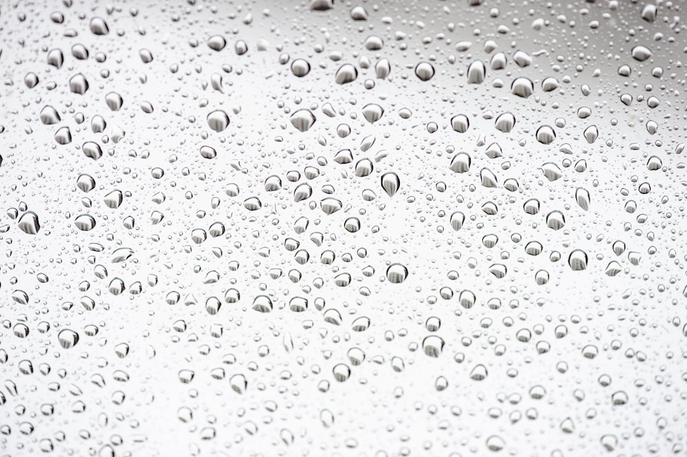 water droplets on a surface