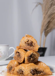 a stack of cookies