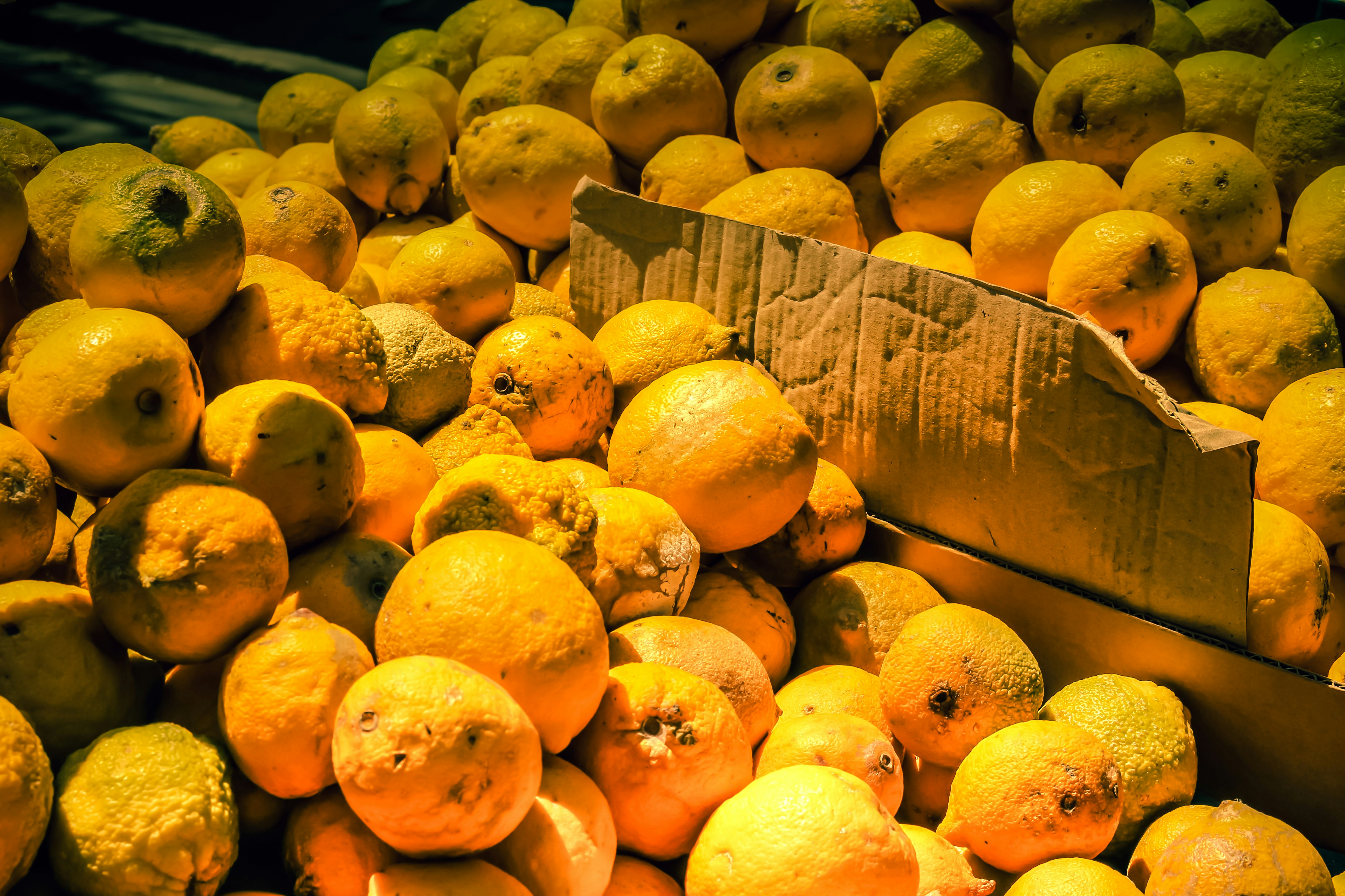 un montón de naranjas