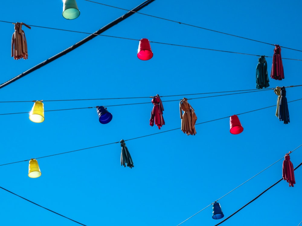 a group of lanterns