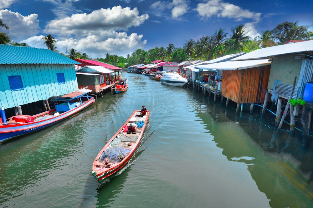 boats in a canal