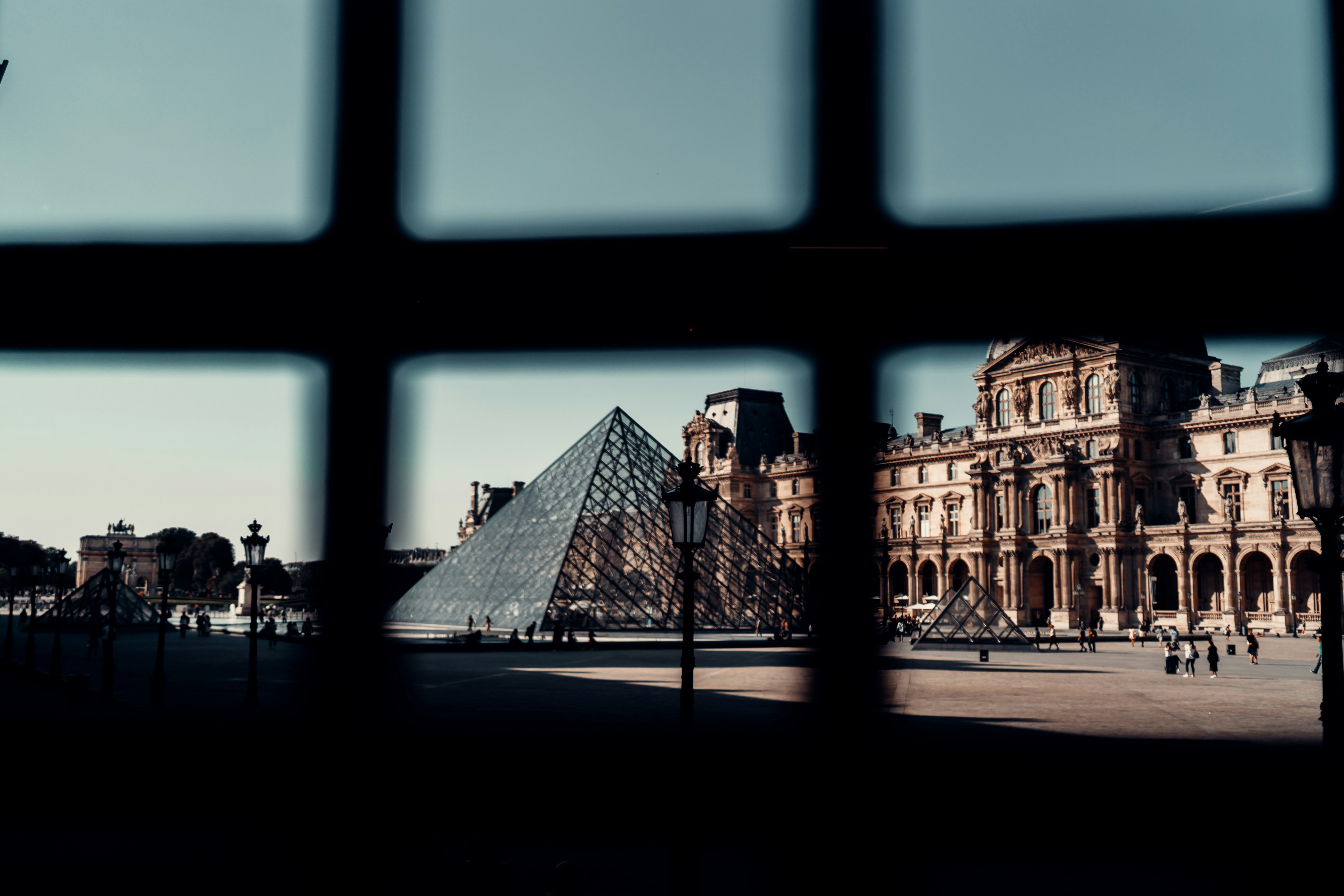a large building with a glass front