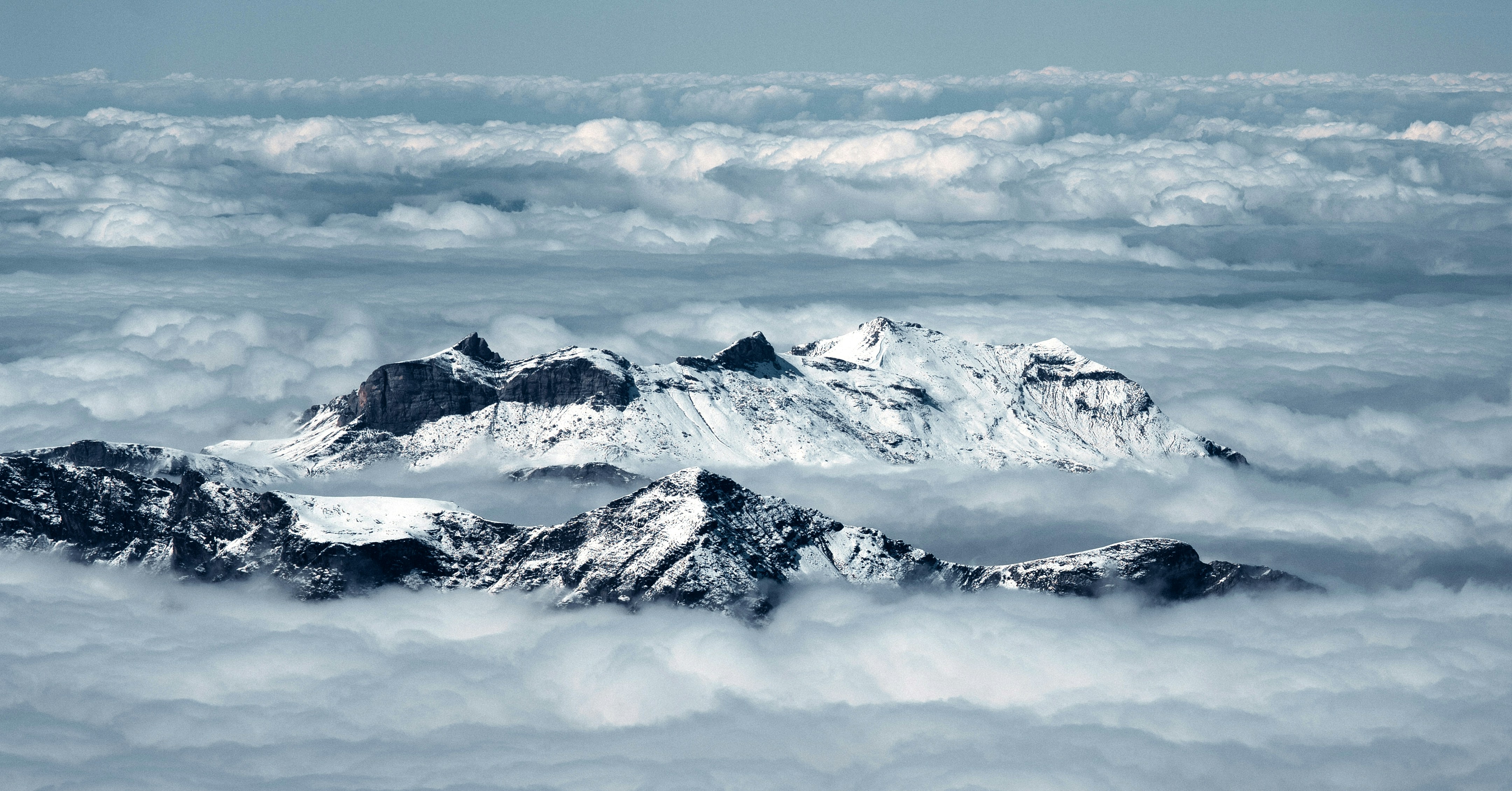 a mountain covered in snow