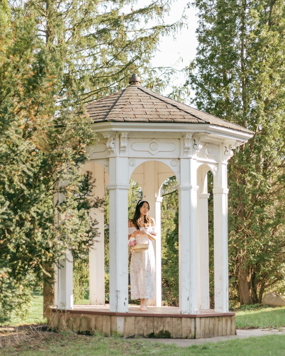 a person standing in a doorway