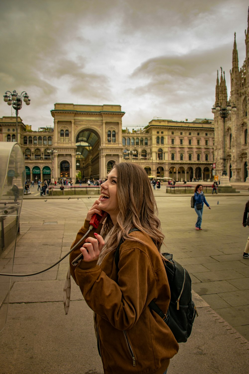 a person holding a phone