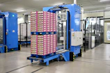 a large stack of boxes