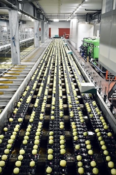 a large factory with many machines