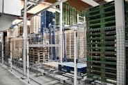 a large factory with many machines