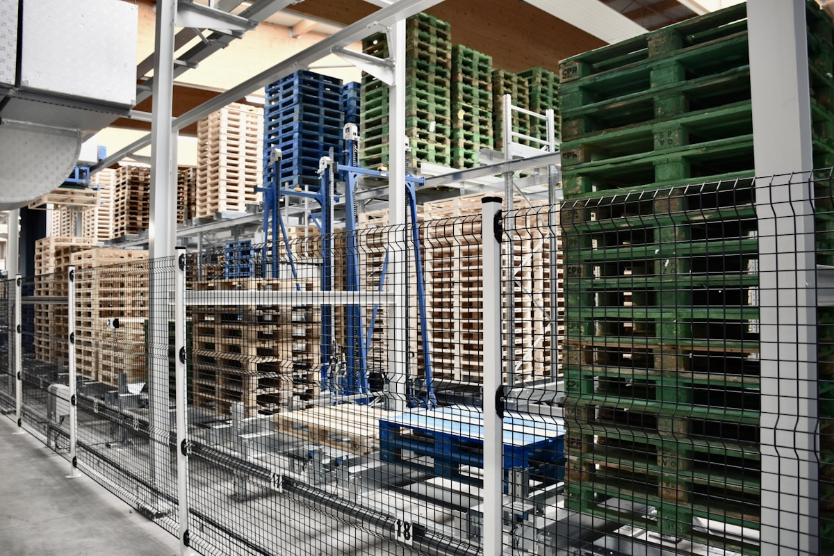 Industrial refrigeration system in a warehouse