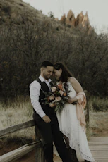 a man and woman posing for a picture