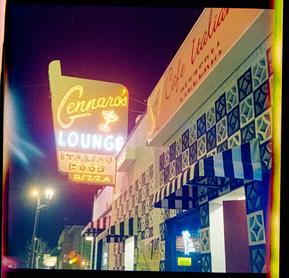 a large sign on a building