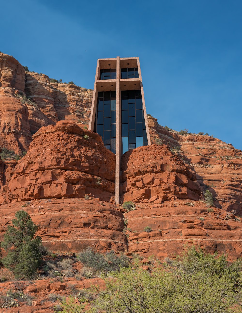 Chapel of the Holy Cross on a mountain