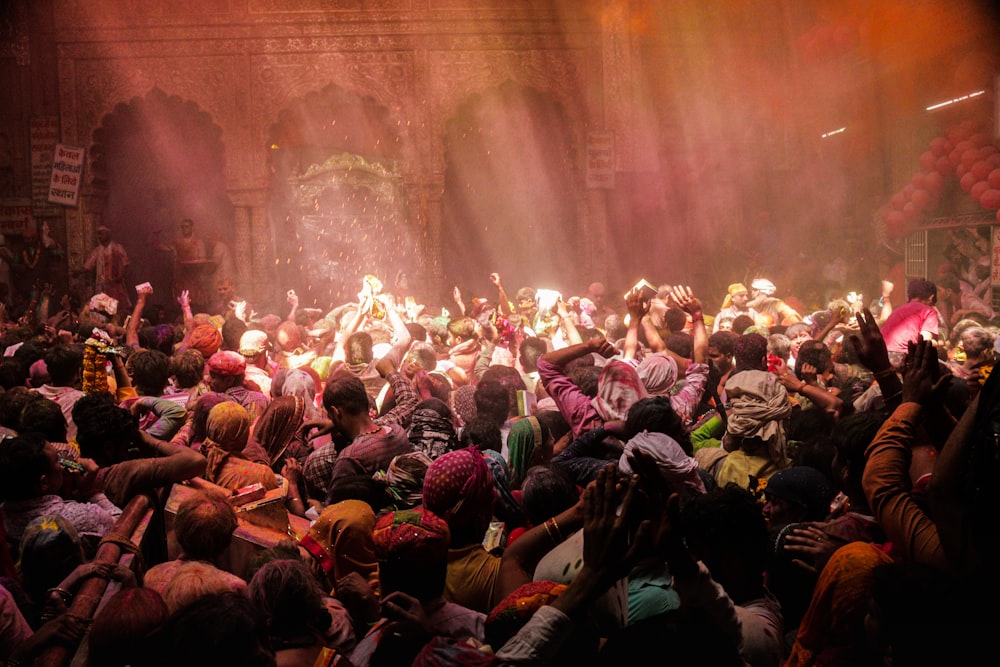 a crowd of people at a concert