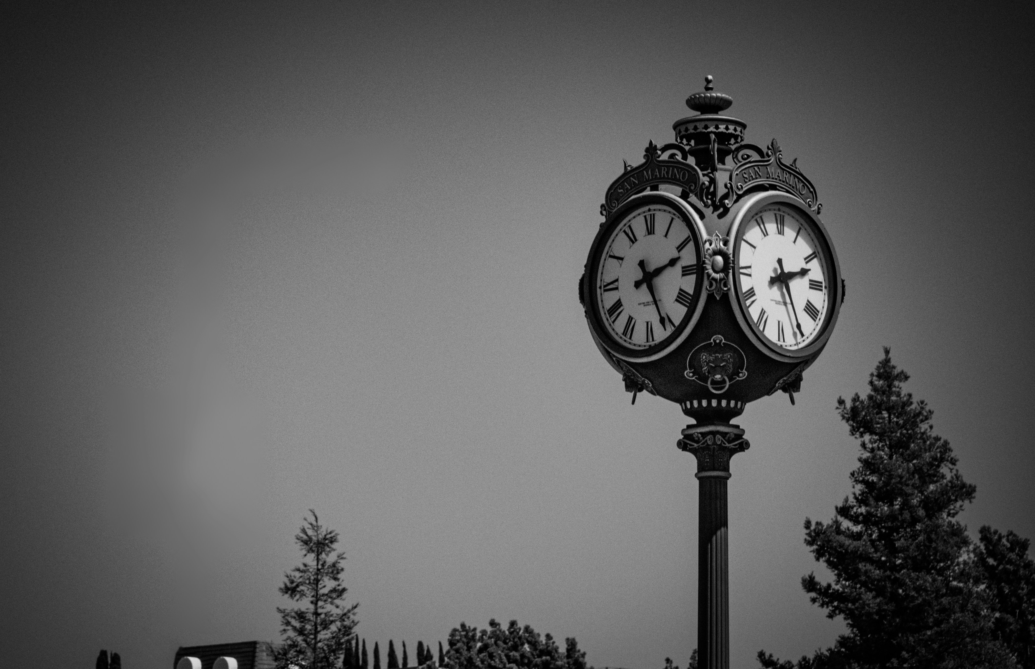 a large clock tower