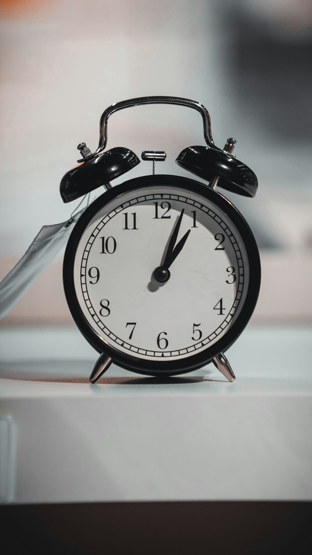 a clock on a table