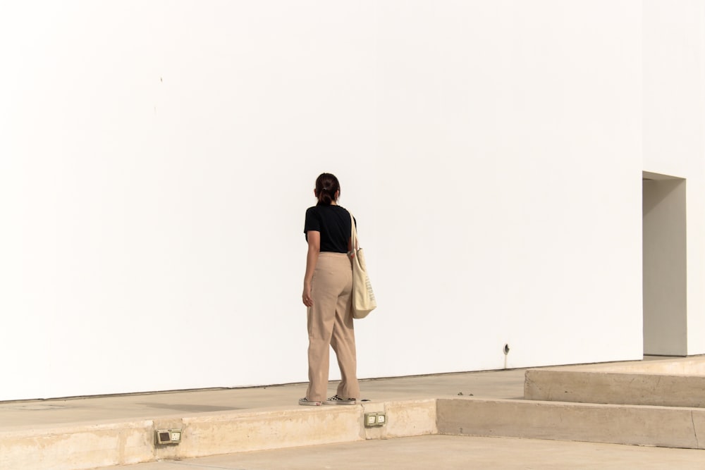 a man standing on a roof