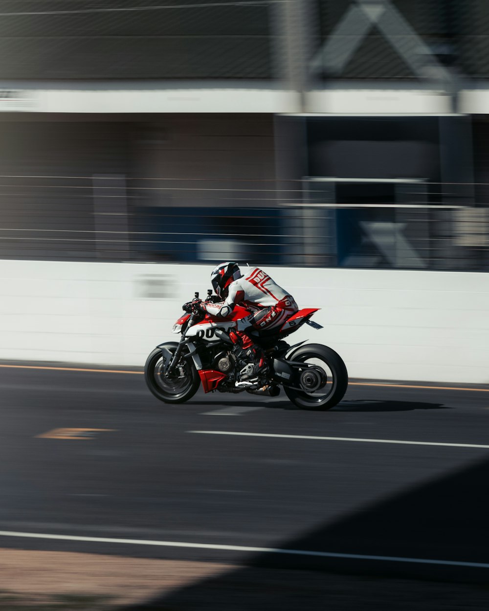 a man riding a motorcycle