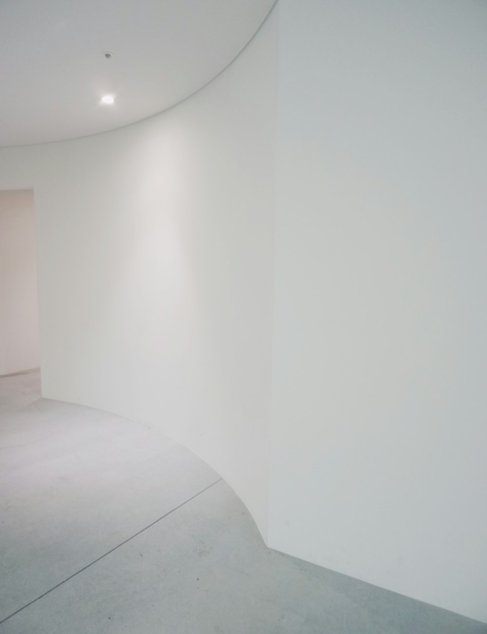 a white room with a white wall