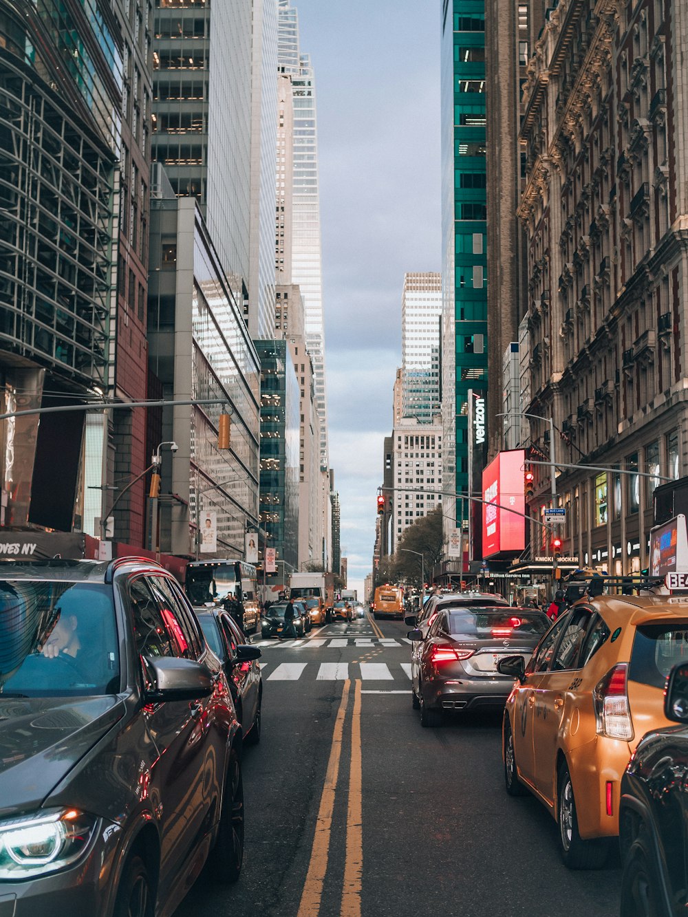 a busy city street