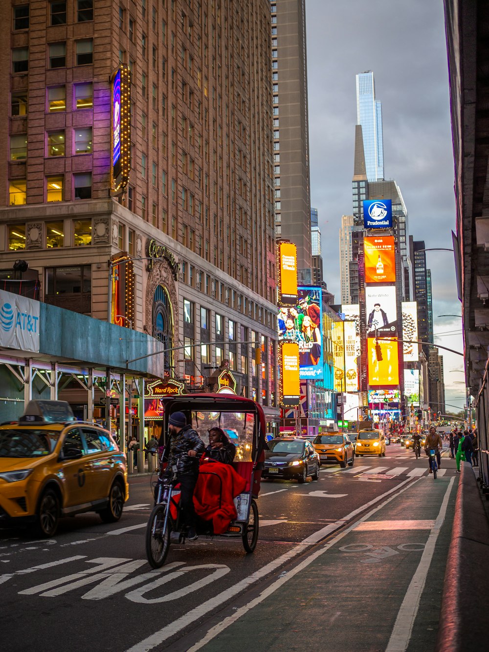 a busy city street