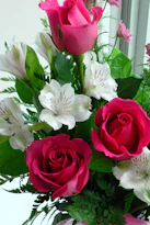 a bouquet of flowers