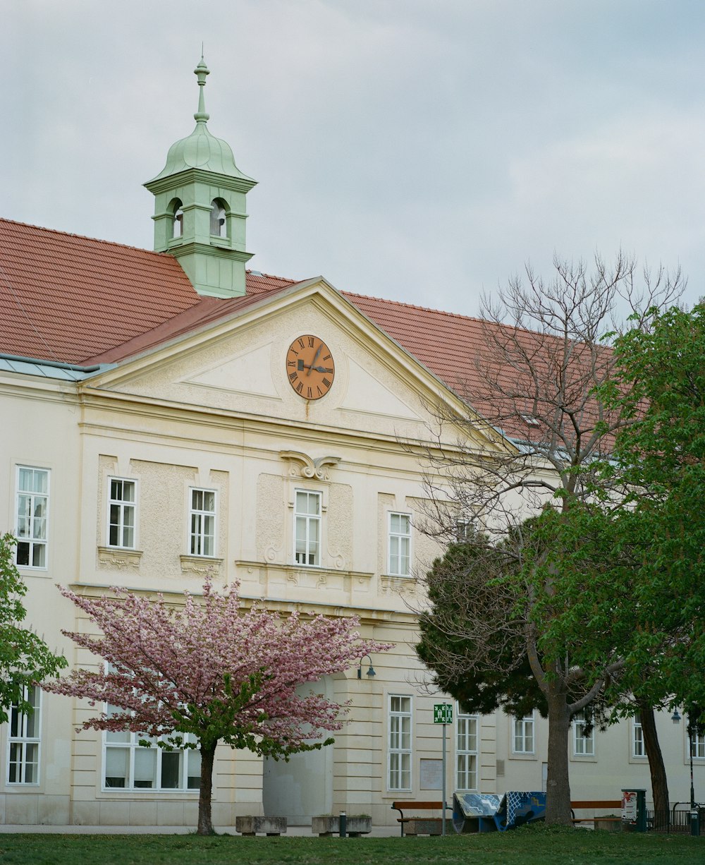 a building with a clock tower