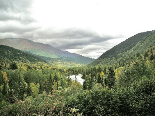 A river in a valley — Anchorage, United States