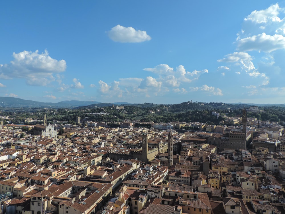 a city with many buildings