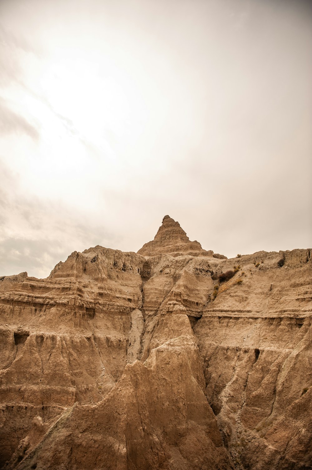 a large rocky cliff