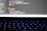 A close-up view of a computer screen displaying lines of colorful programming code. The keyboard in the foreground is slightly blurred, with keys lit by blue backlighting. The code on the screen includes syntax highlighting with various colors used to differentiate between components.