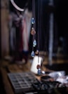 crystals hanging in a shop