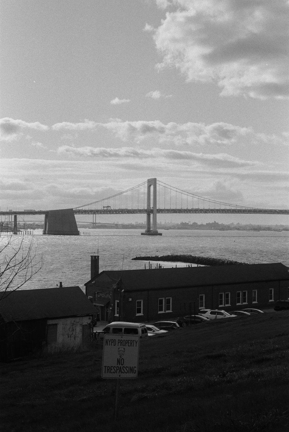 a bridge over a body of water