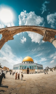 a large building with a dome