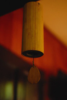 a lamp on a wall
